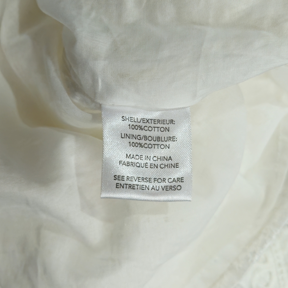 Milly White Eyelet Cleo Collared Shirt Dress - Picture 8 of 9